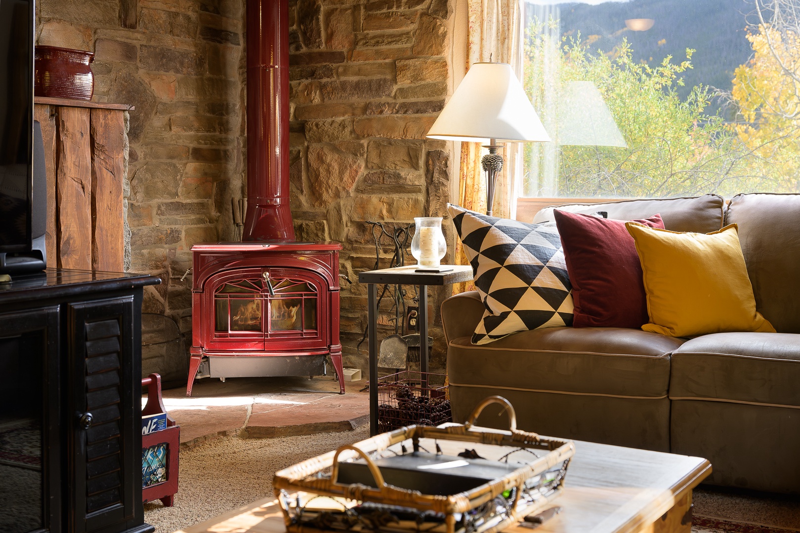 Cozy up in the living room