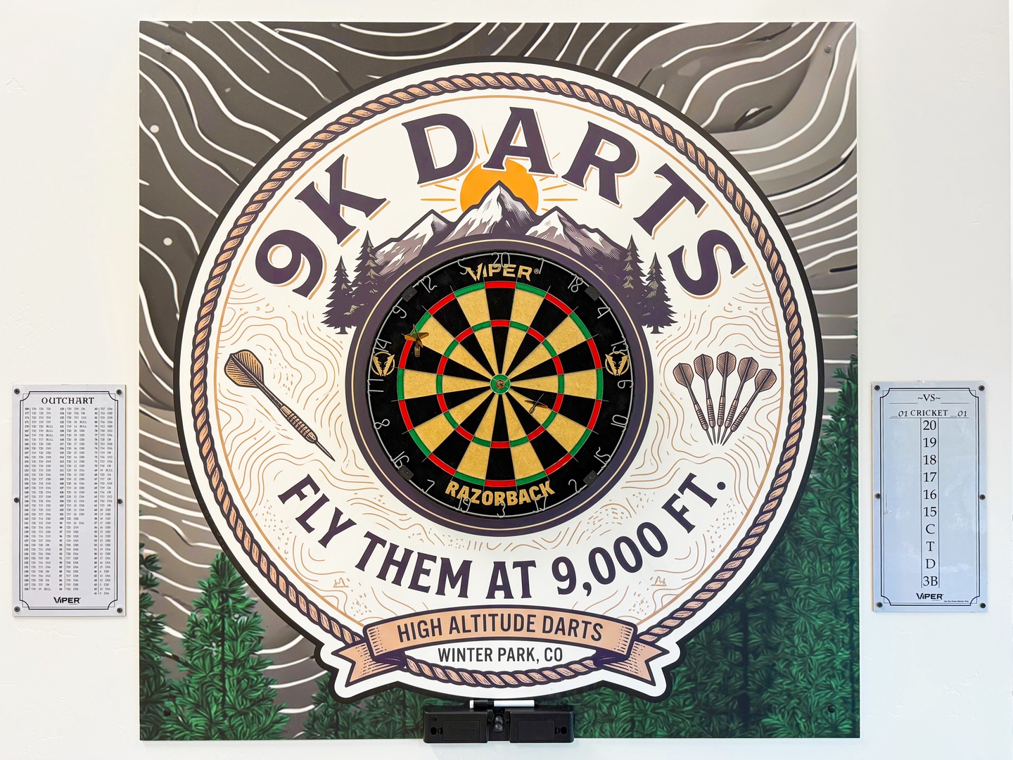 And darts for those seeking a little less adrenaline.