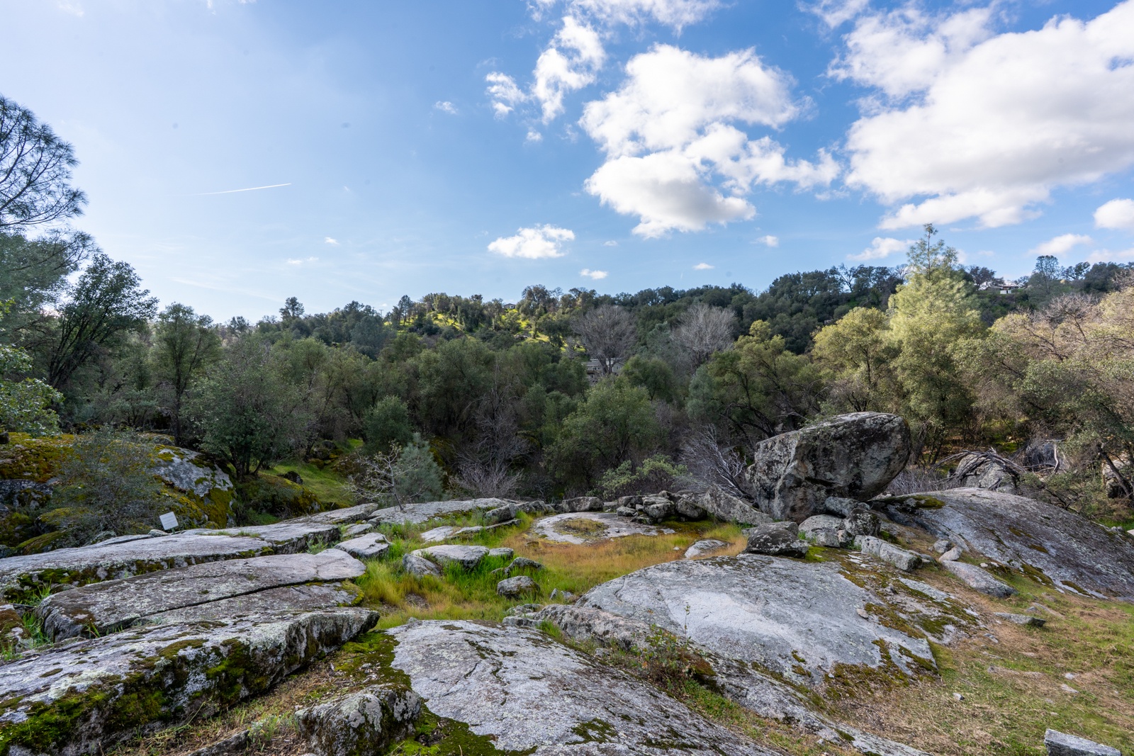 Rocky natural landscape surround the property.