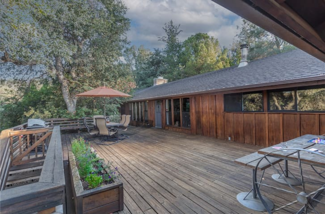 Enjoy the spacious deck out the side door from the family room.