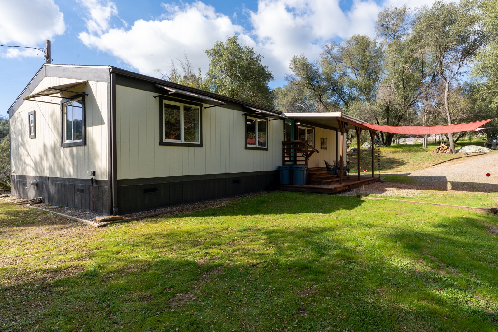 Charming property with covered outdoor spaces.