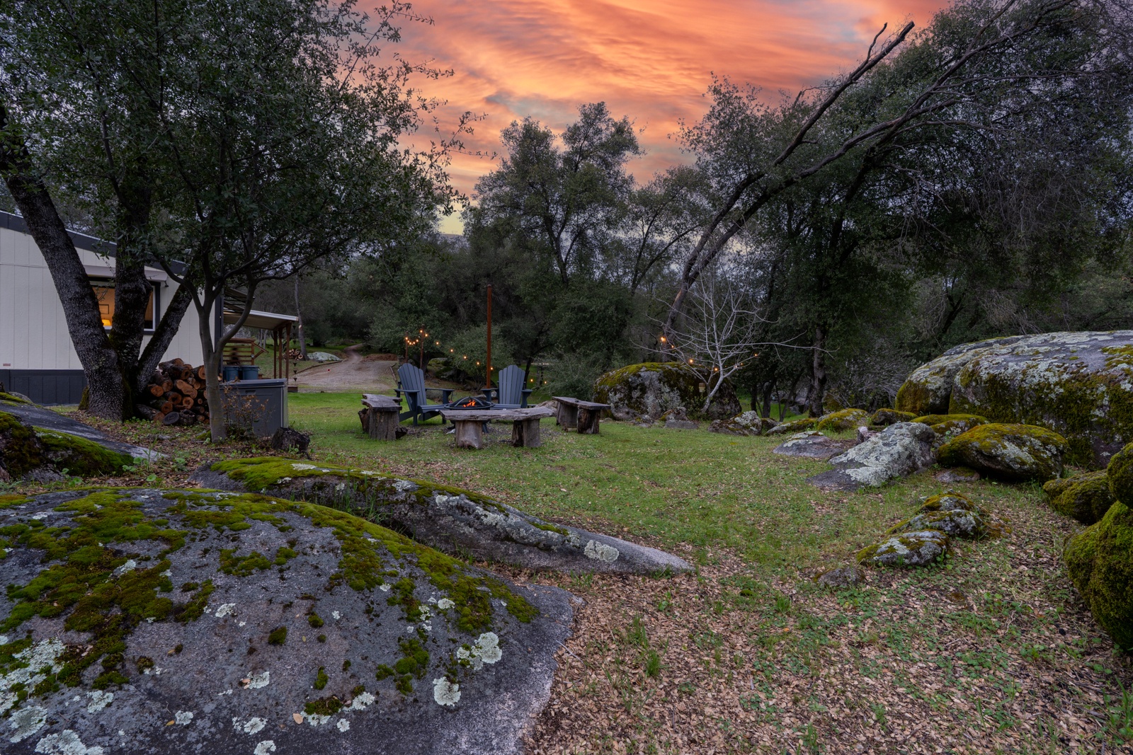 Beautiful sunset view over the natural landscape.
