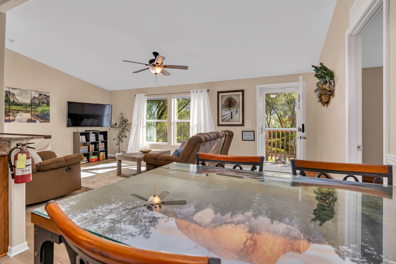 Unwind in your comfortable open living space.