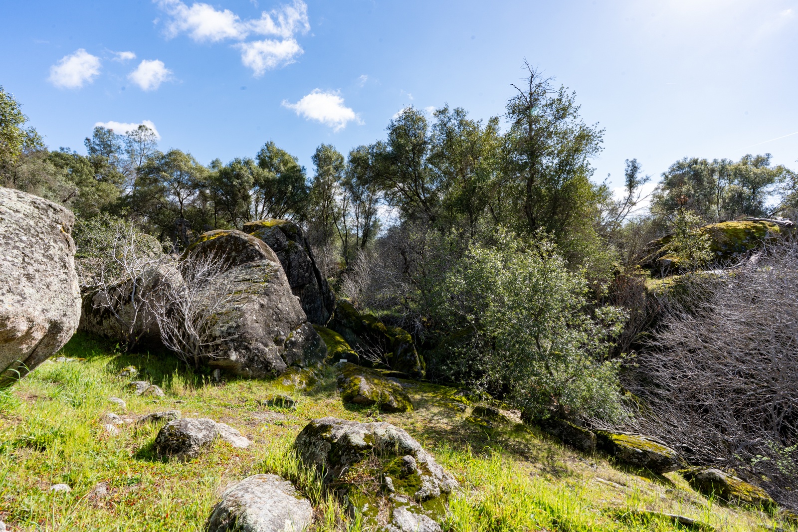 Natural rock formations and verdant landscape create a stunning backdrop near the property.