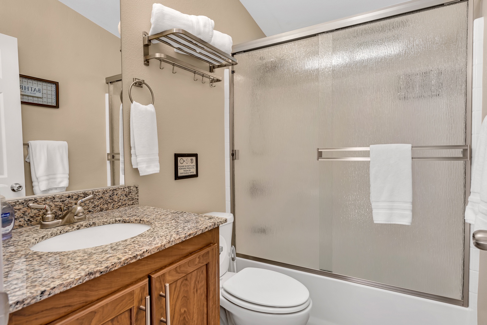 The additional bathroom means no one has to wait to refresh.