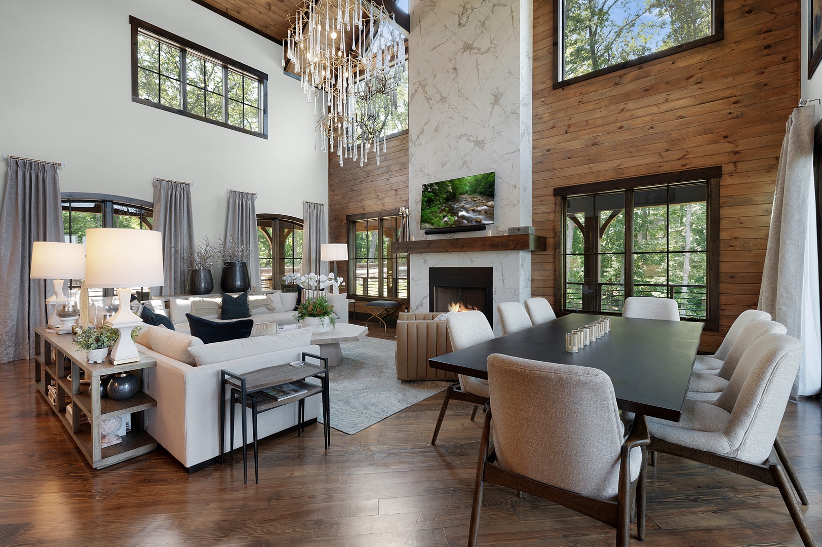The Sanctuary: Entry Level Living Room's Open Concept