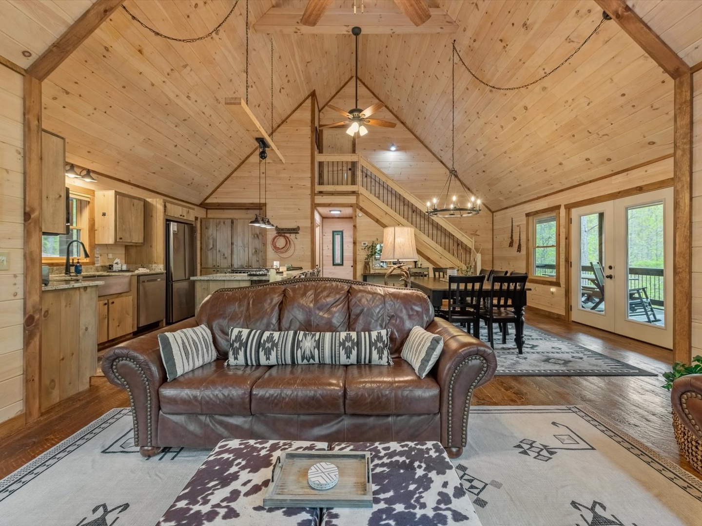 Fern Creek Hollow Lodge - View from Fireplace