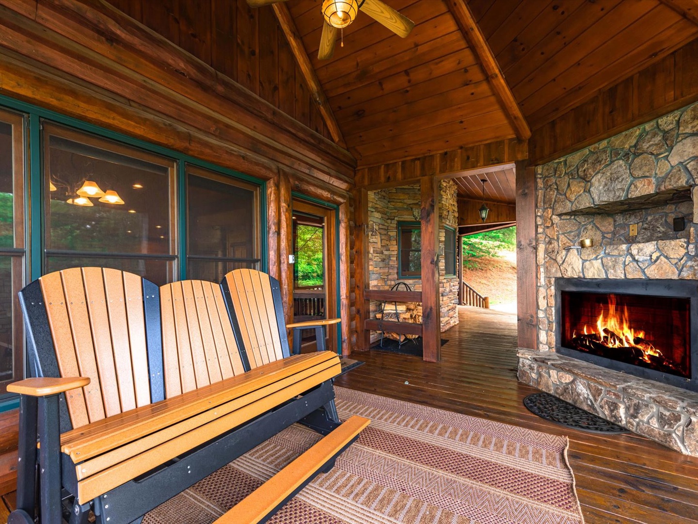 Serenity - Entry Level Deck Fire Place