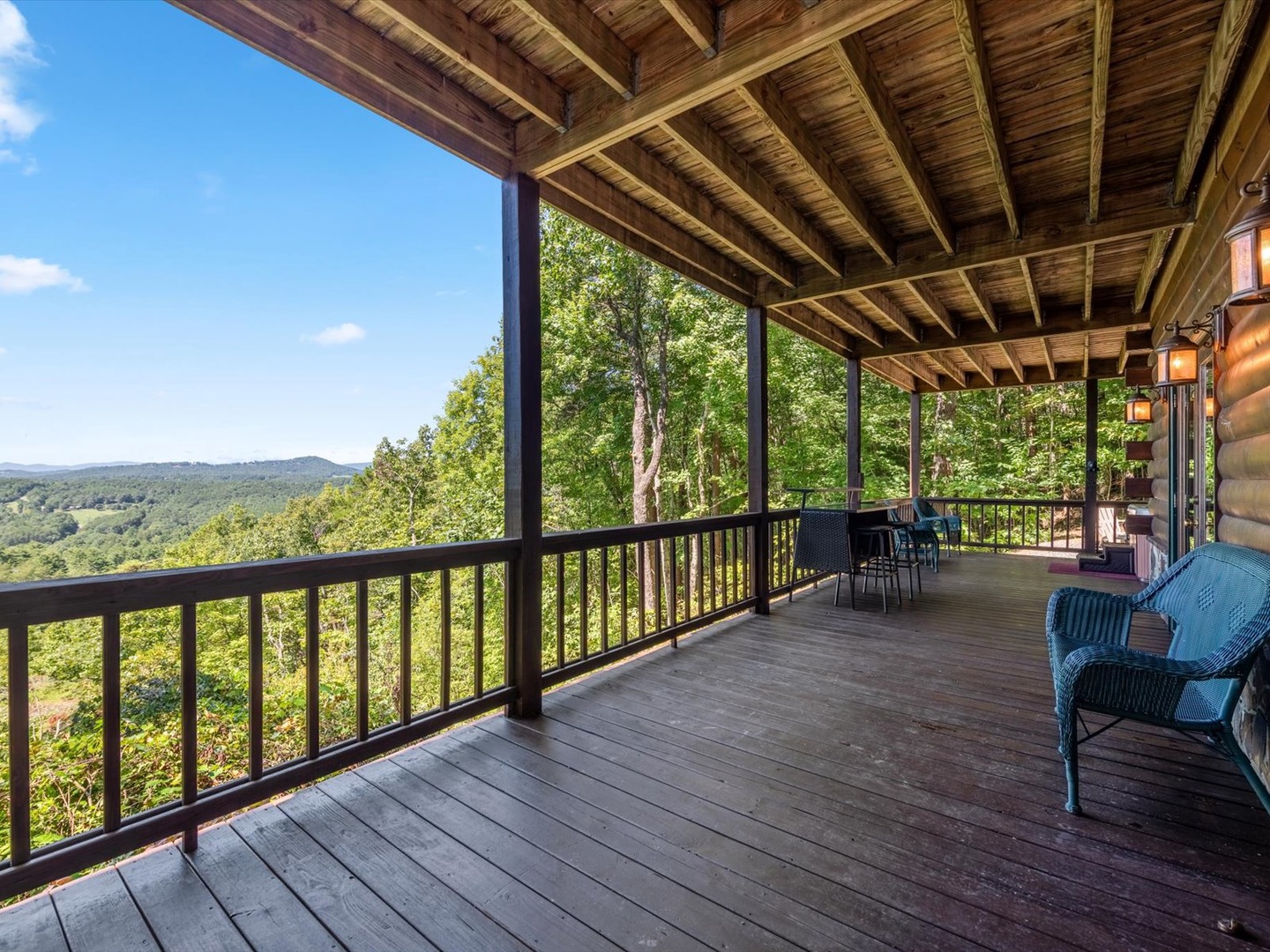 Bear Necessities- Lower level deck with outdoor seating