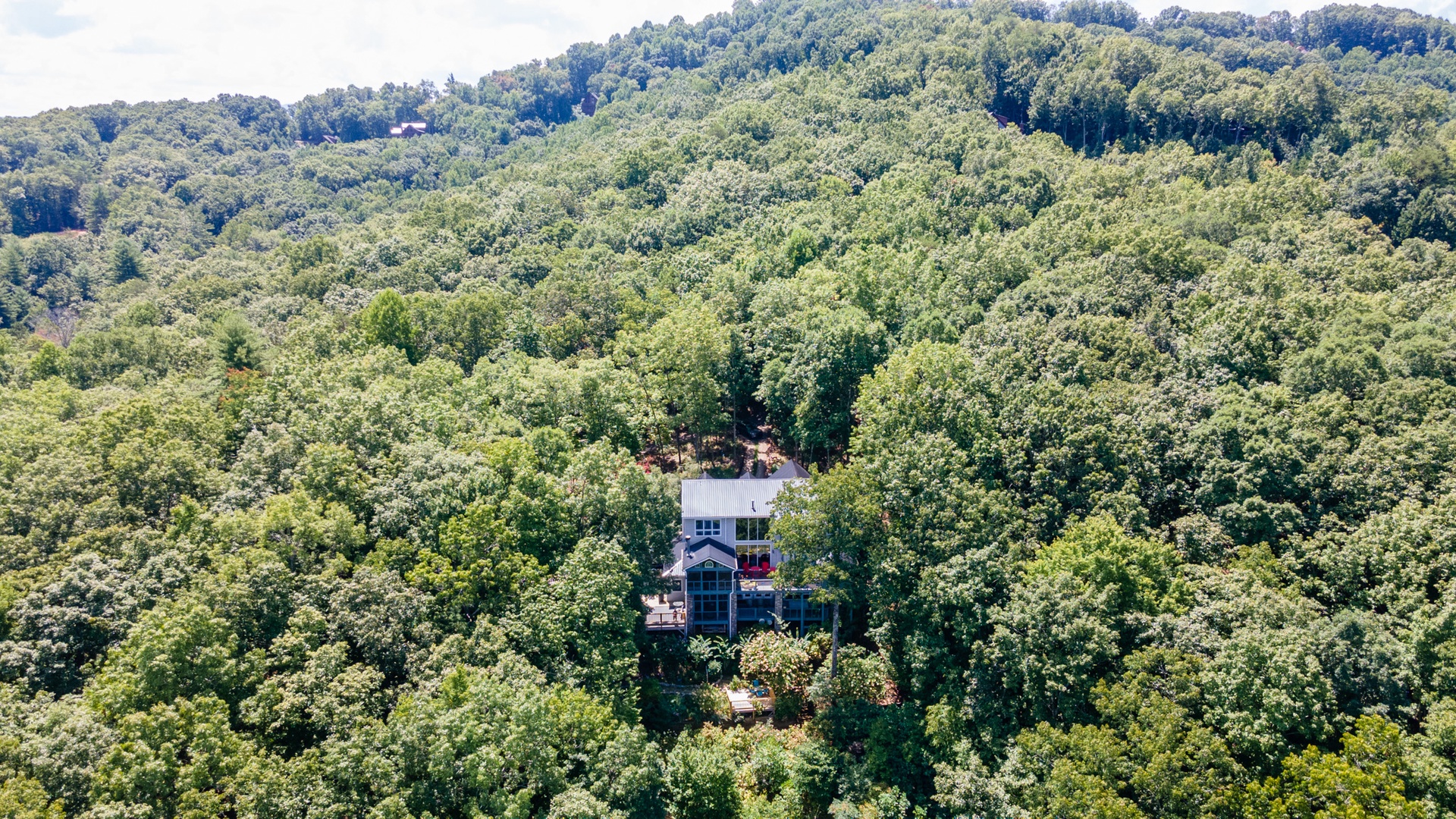 The House on the Hill: aerial view