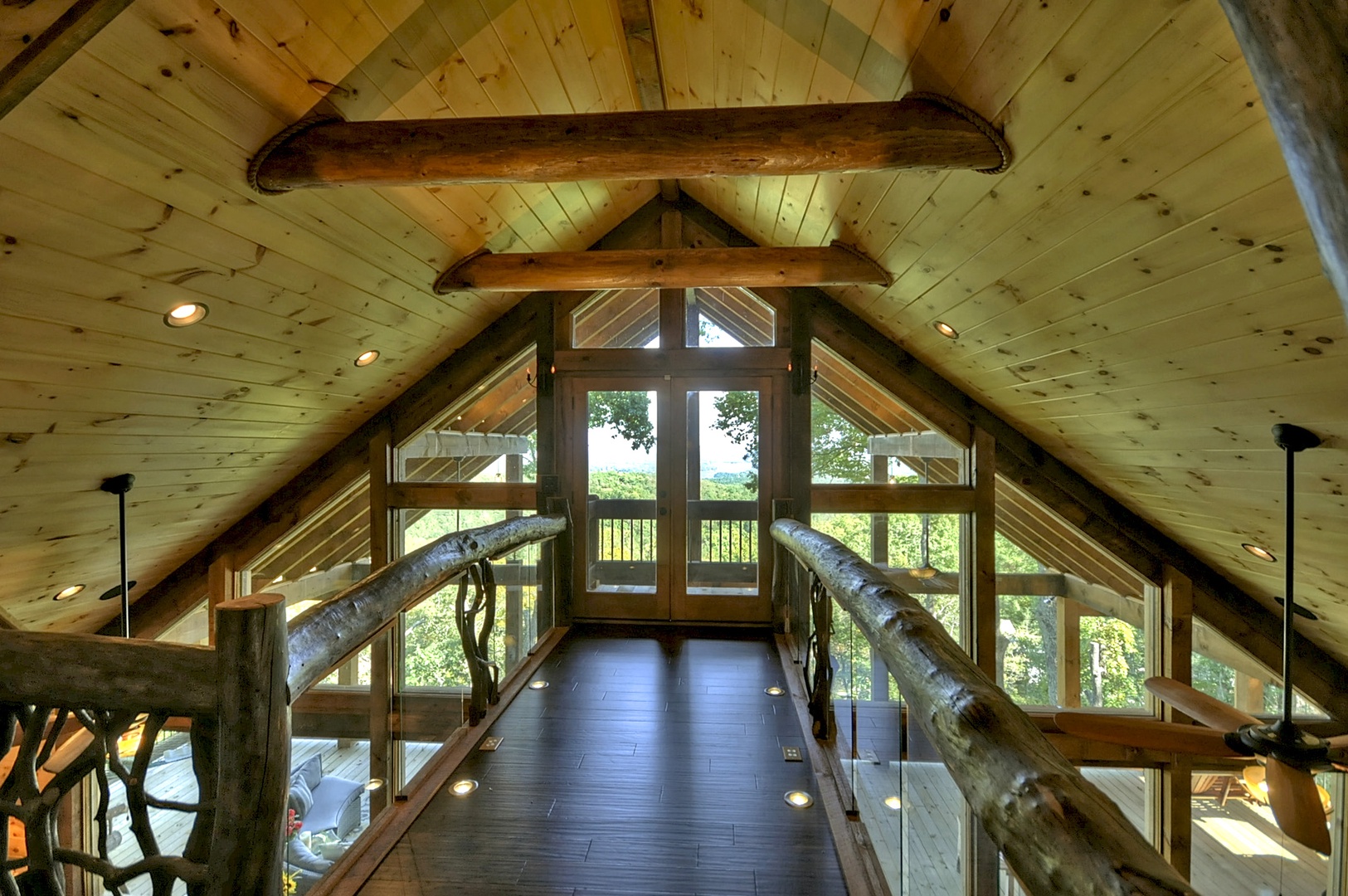 The Vue Over Blue Ridge- Catwalk over the living area with outdoor access