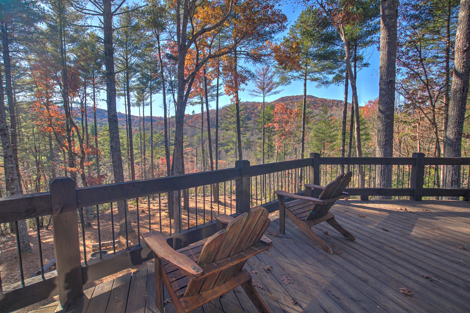 Laurel Breeze - Deck with Forest and Mountain Views