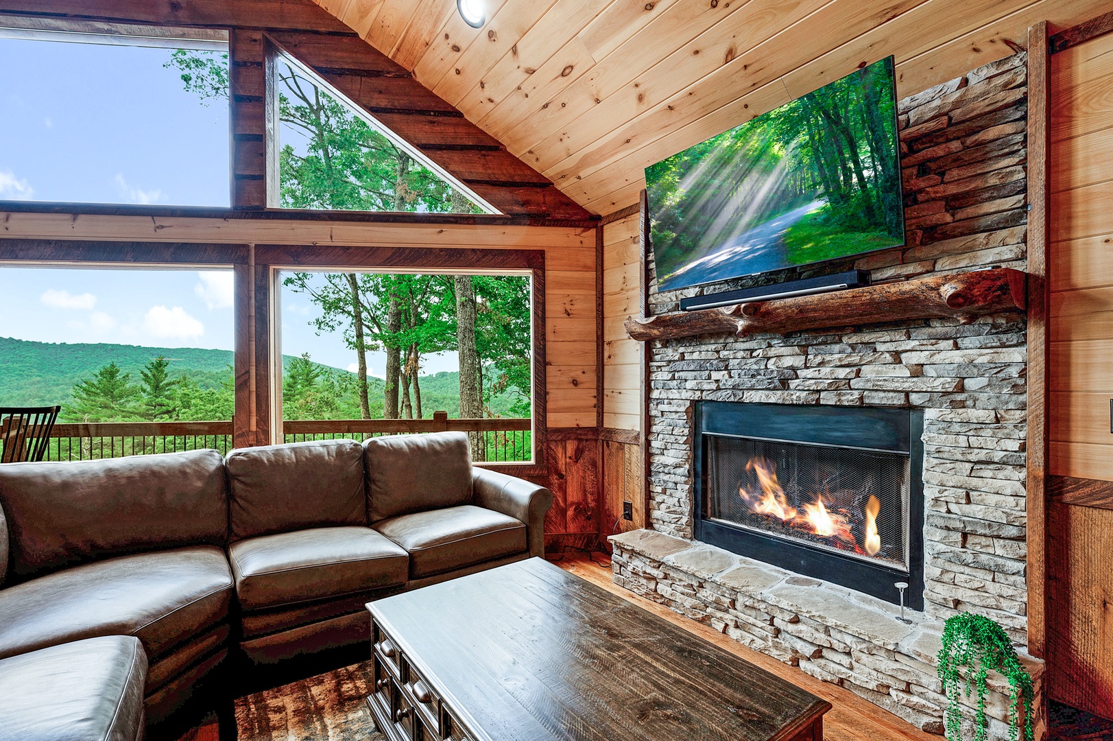 Tysons Peak- Living Room Fireplace