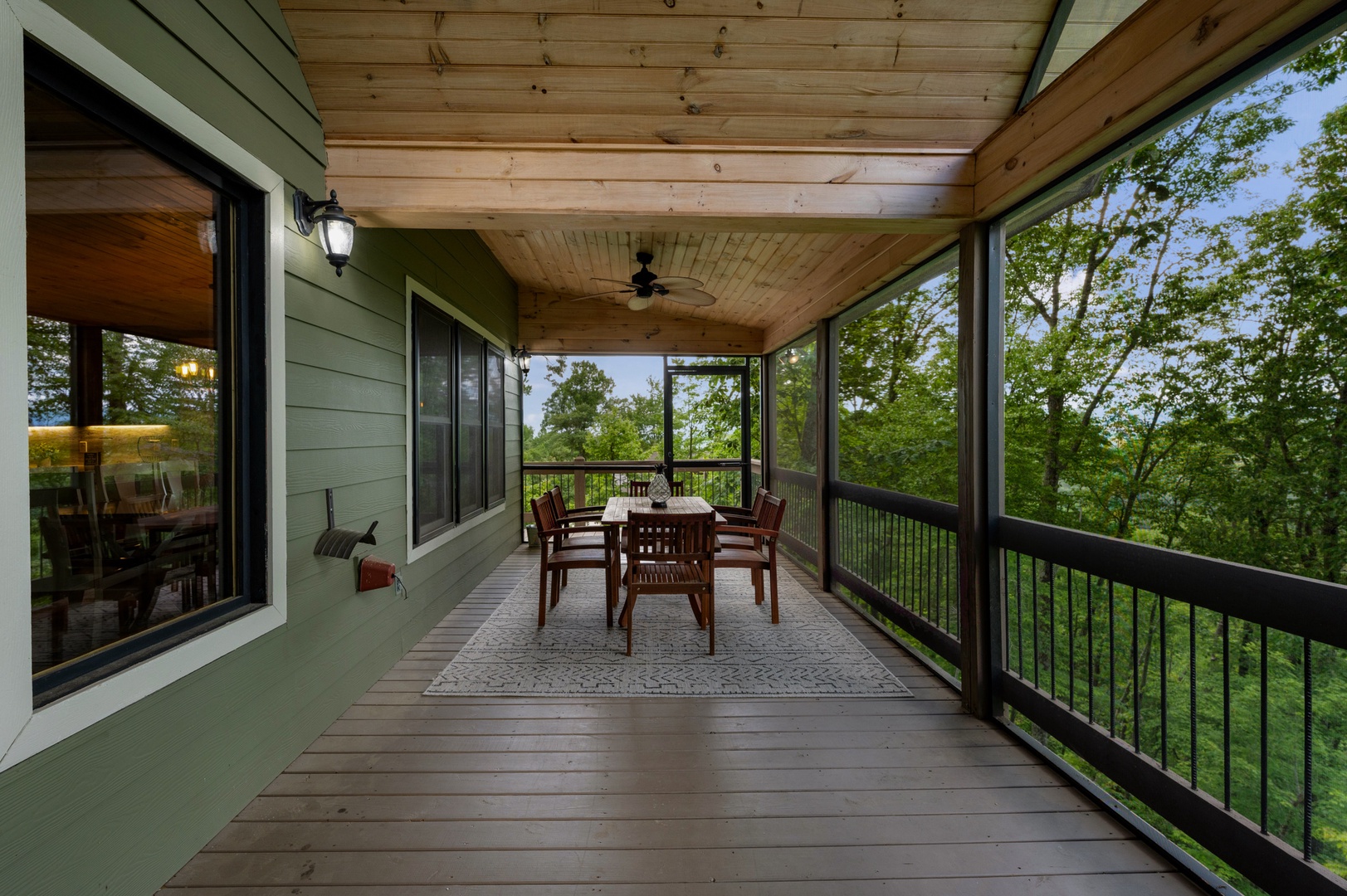 Happy Hour Heights - Entry Level Deck Dining Area