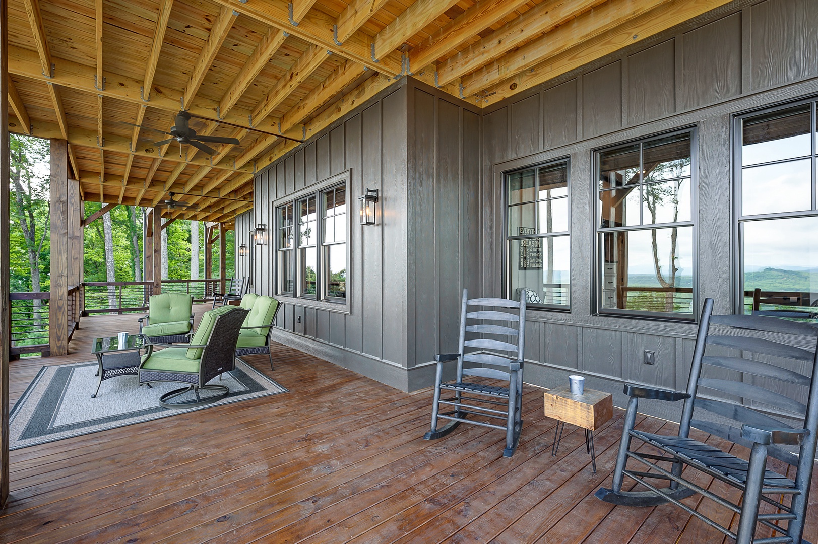 Daybreak Ridge- Lower level outdoor deck seating
