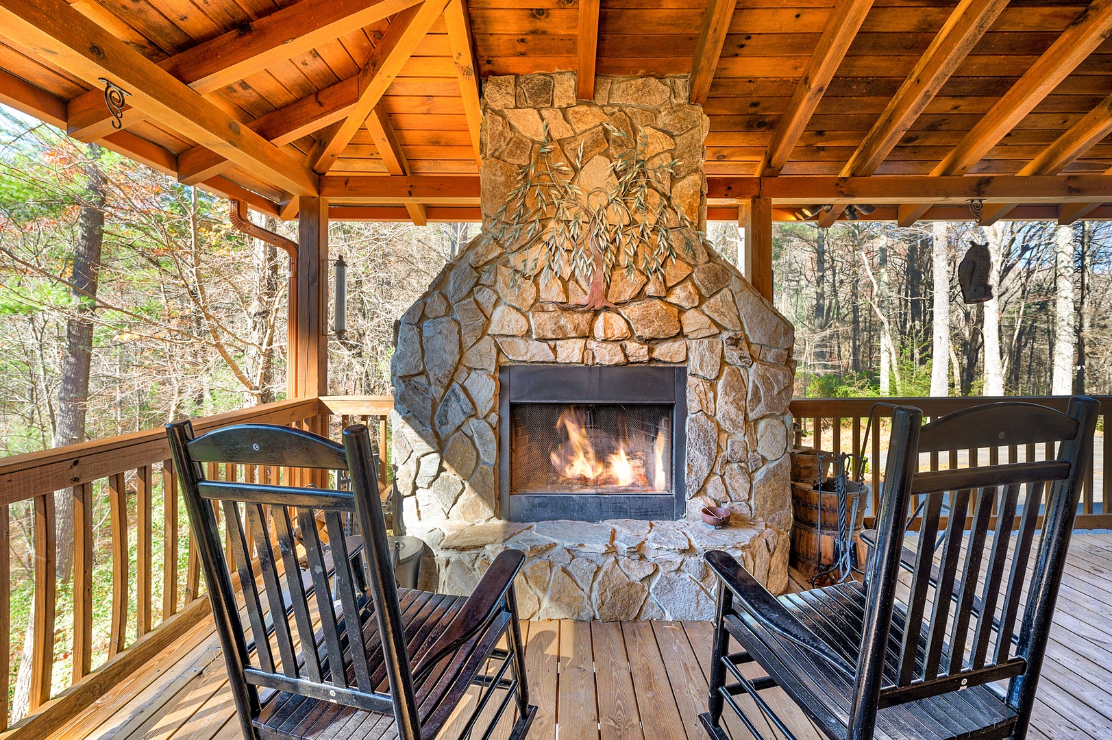 Cohutta Hideaway - Entry Level Outdoor Fireplace