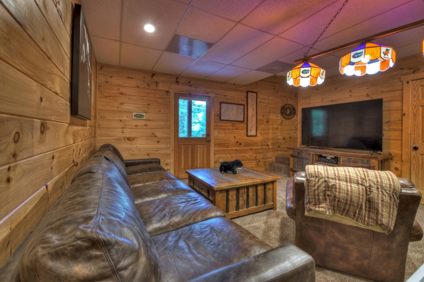 Hogback Haven- Lounge area with TV