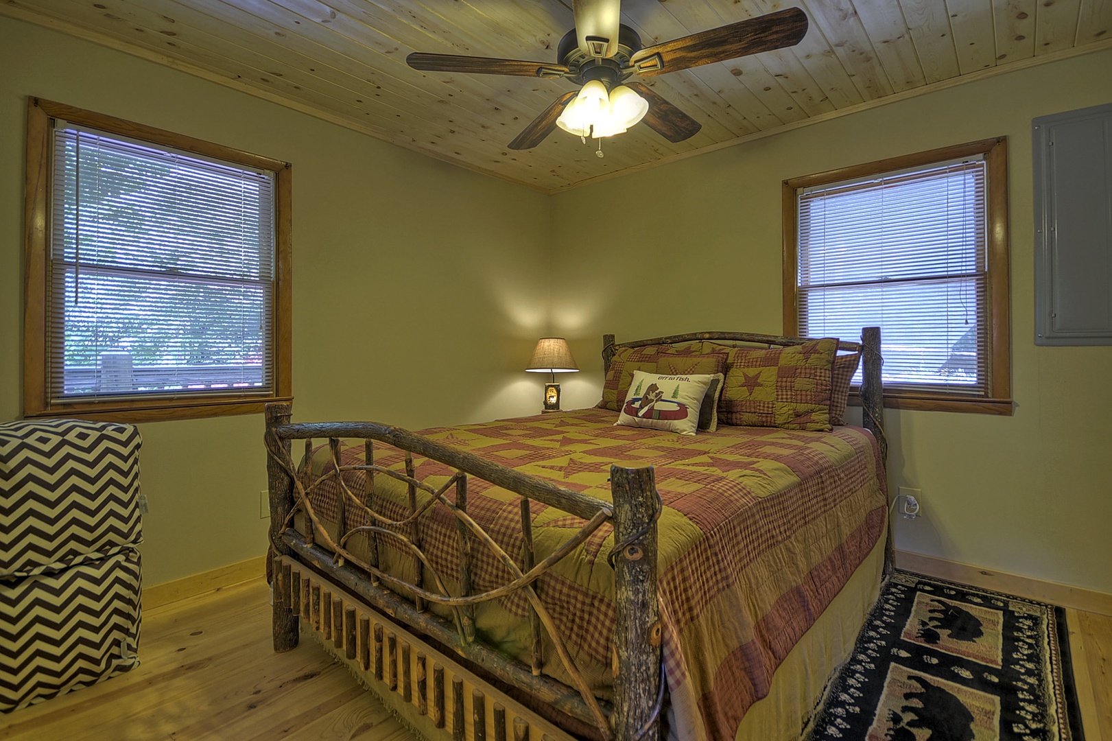 Toccoa Mist- Entry level queen bedroom area