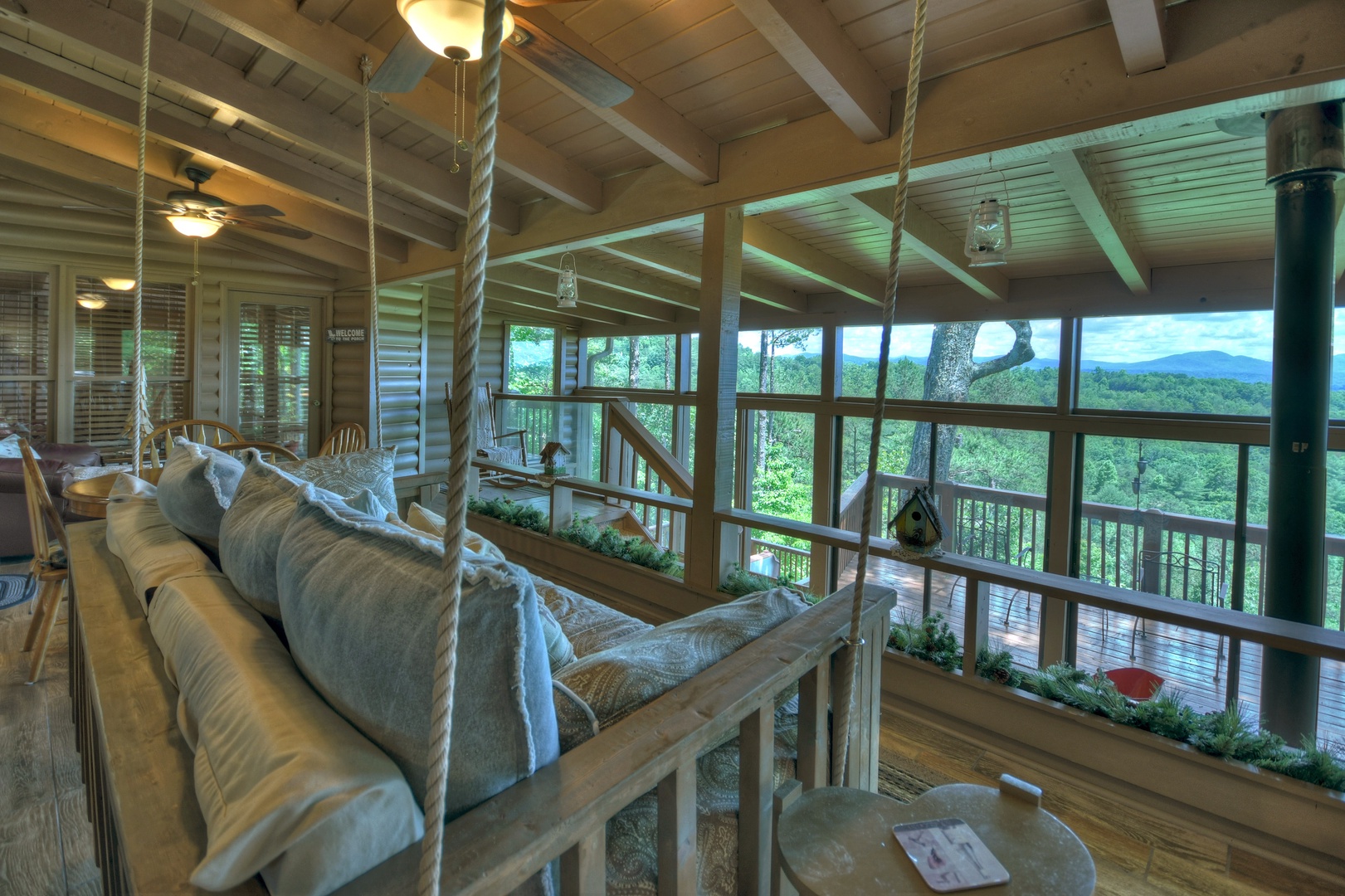 Heavens Step - Sunroom Swing with a View