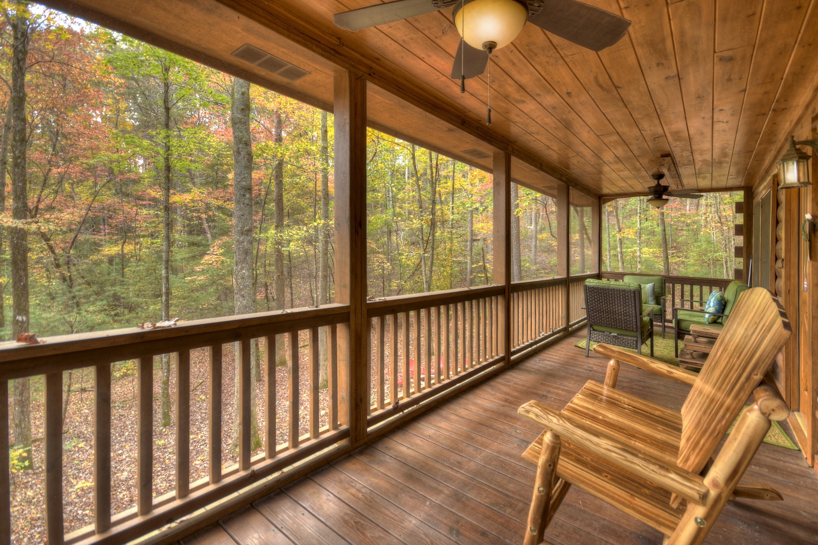 Bear End- Front screened porch
