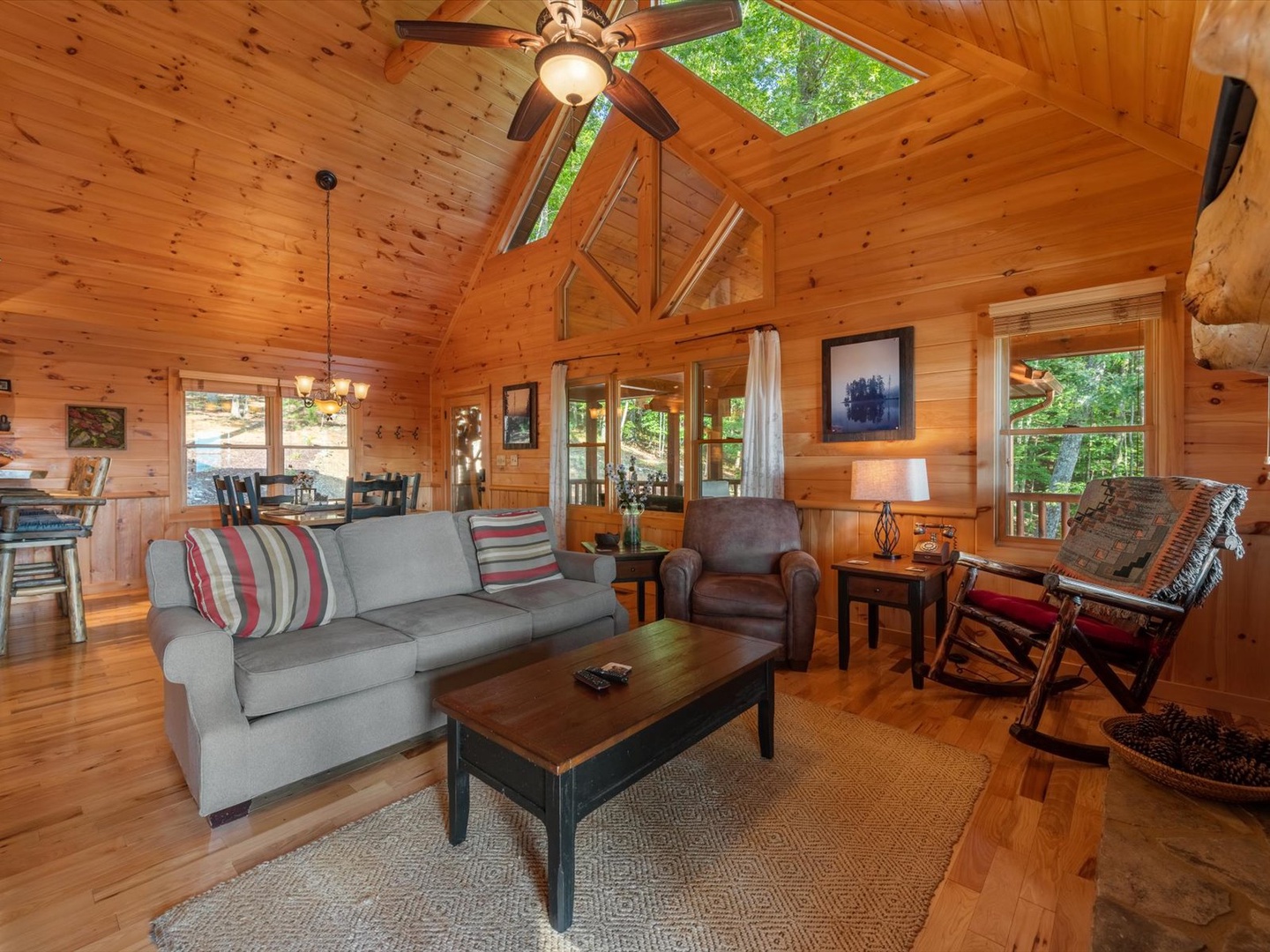 Soaring Hawk Lodge -  Entry Level Living Room
