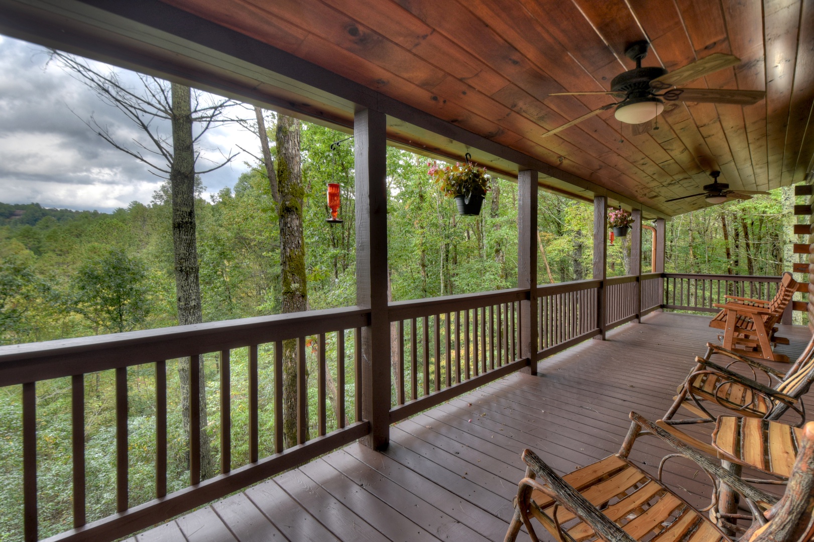 The Great Escape- Deck space with forest views