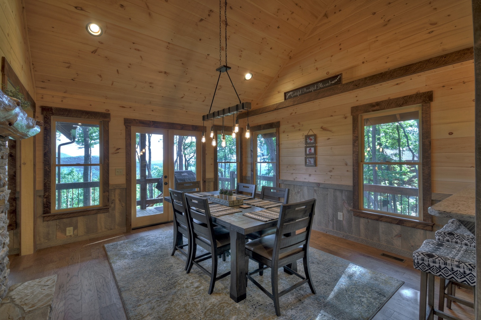 A Perfect Day- Dining room with deck access