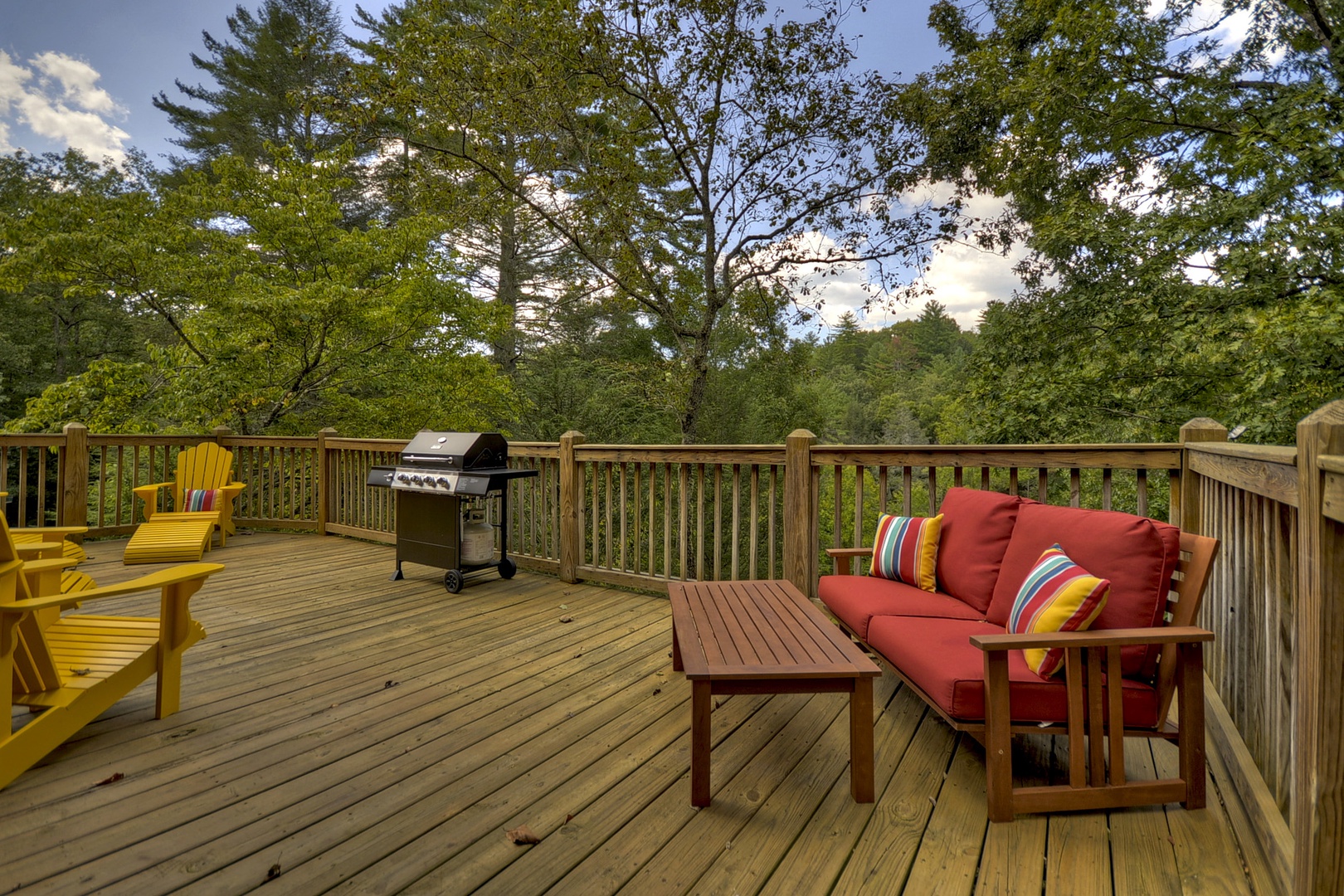 Toccoa Mist- Deck area with lounge furniture