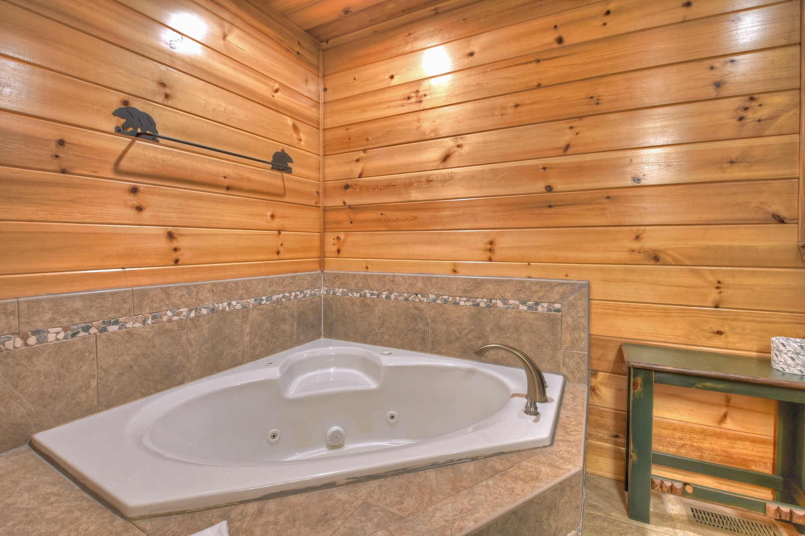 Hibernation Station - Entry level bathroom with soaker tub