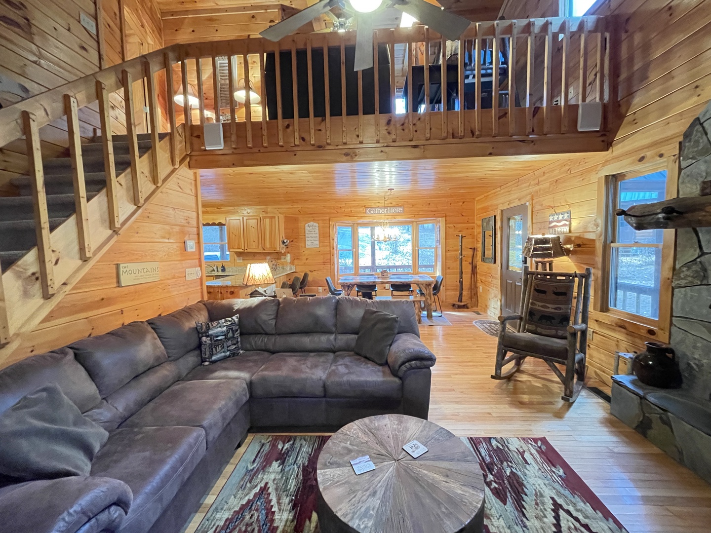 Bear Creek:  Living Room