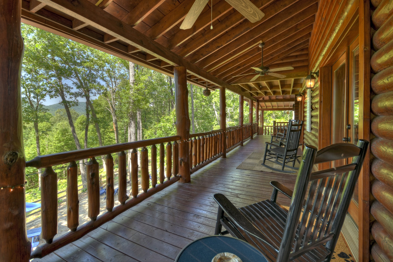 Whippoorwill Calling - Main Level Deck Rocking Chairs