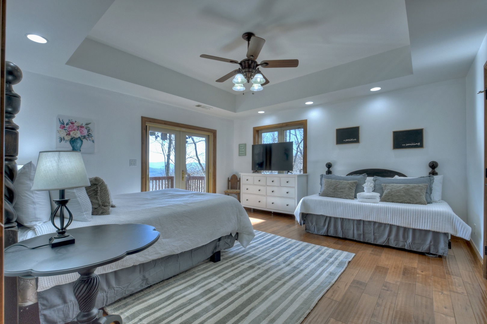 Family Farmhouse- Master suite with deck access