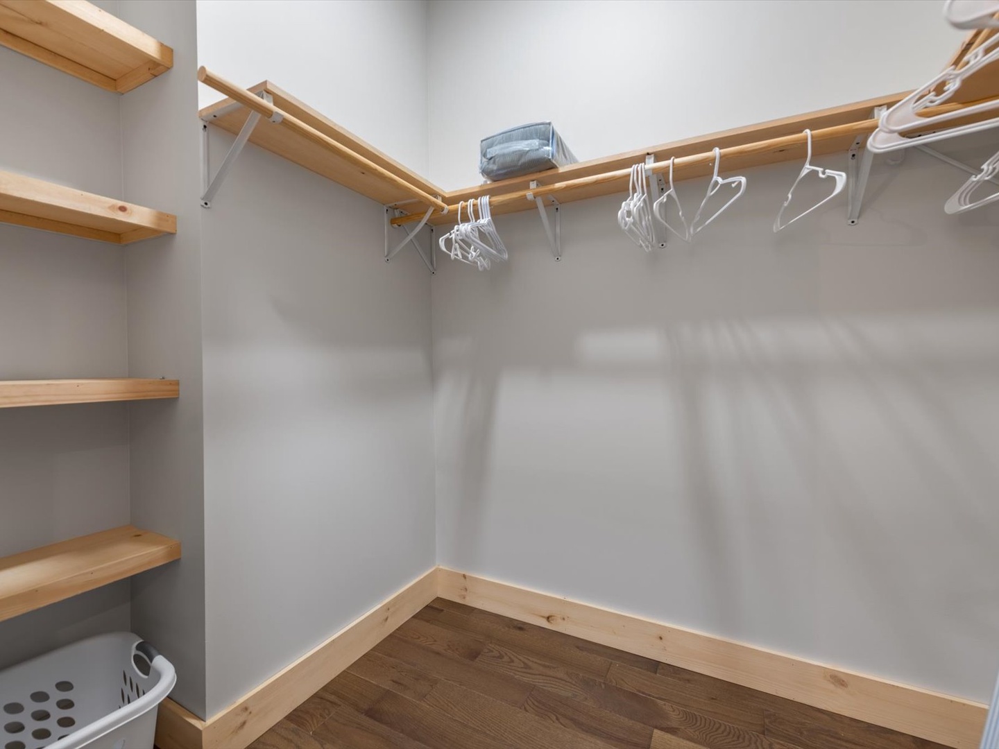 Creek Songs- Entry level master closet space