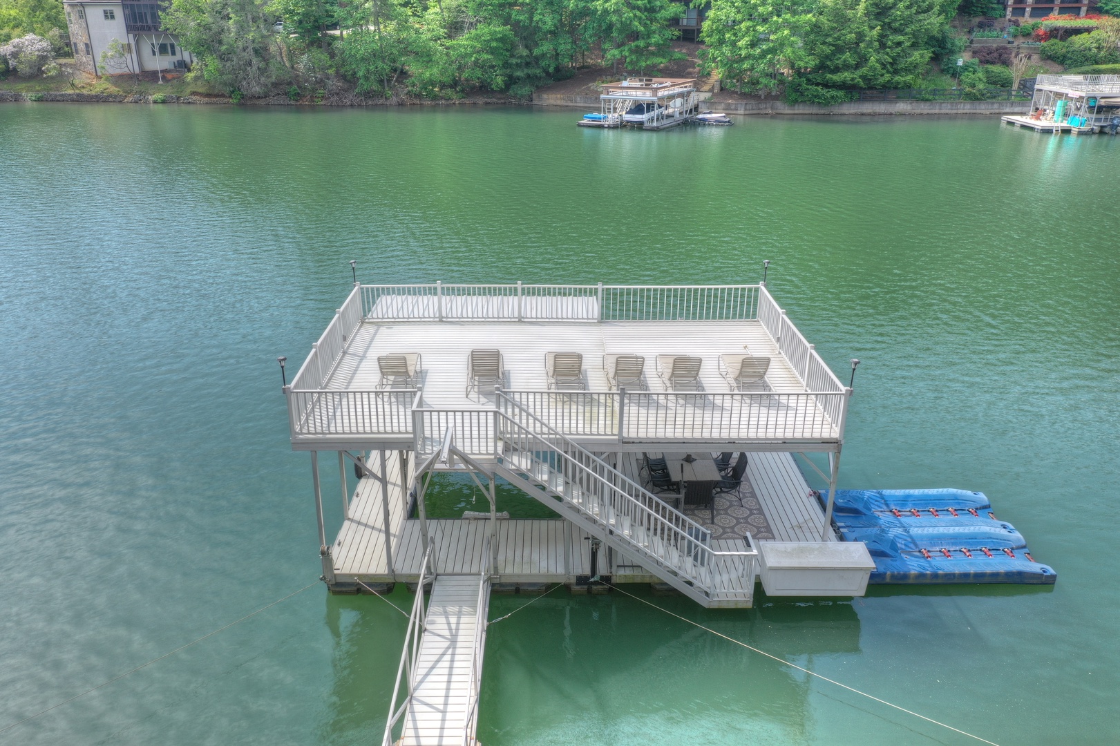 Jump Right In- Private boat dock with upper deck seating