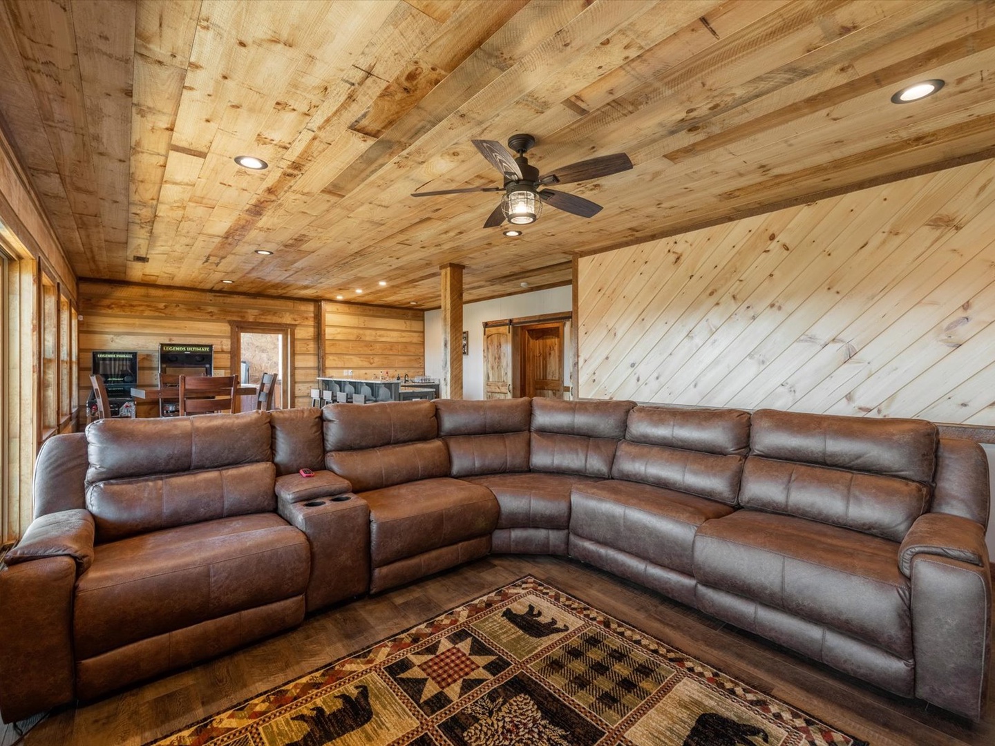 Tranquil Escape of Blue Ridge - Lower Level Plush Seating Area