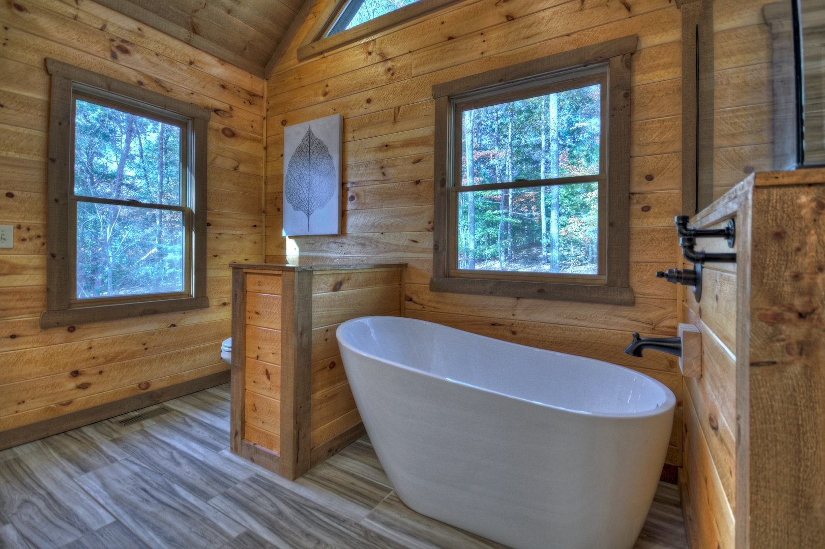 Cedar Ridge- Upper level master bathroom with a soaker tub