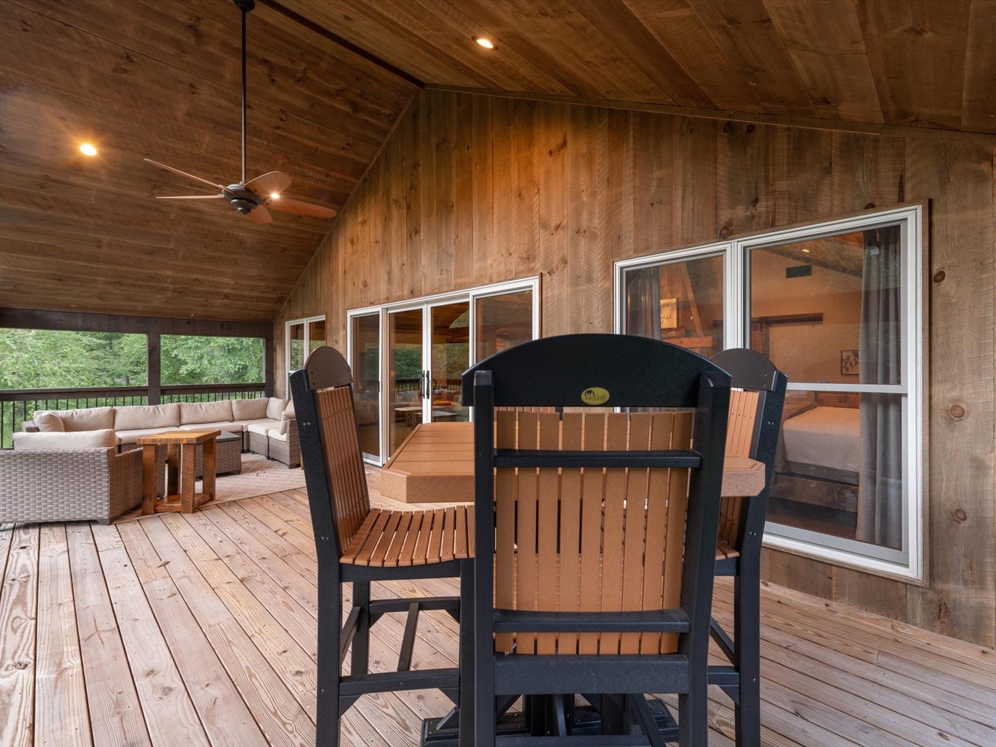 The River House- Upper level deck seating