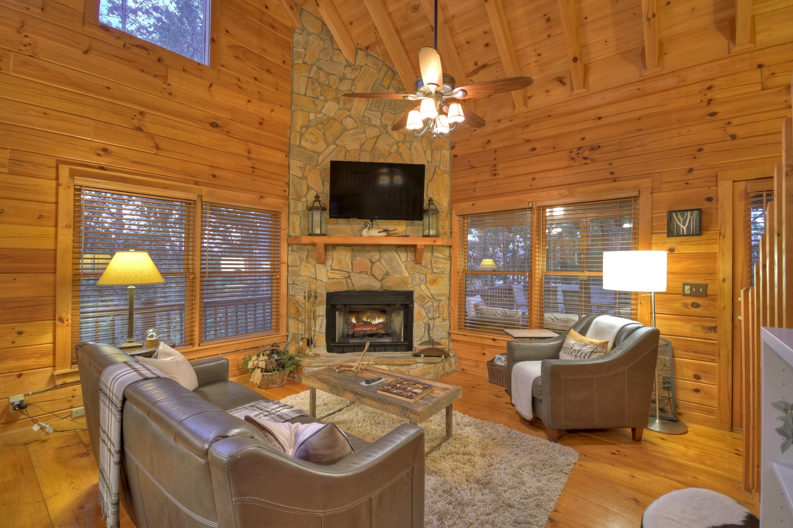 Blue Lake Cabin - Living Room