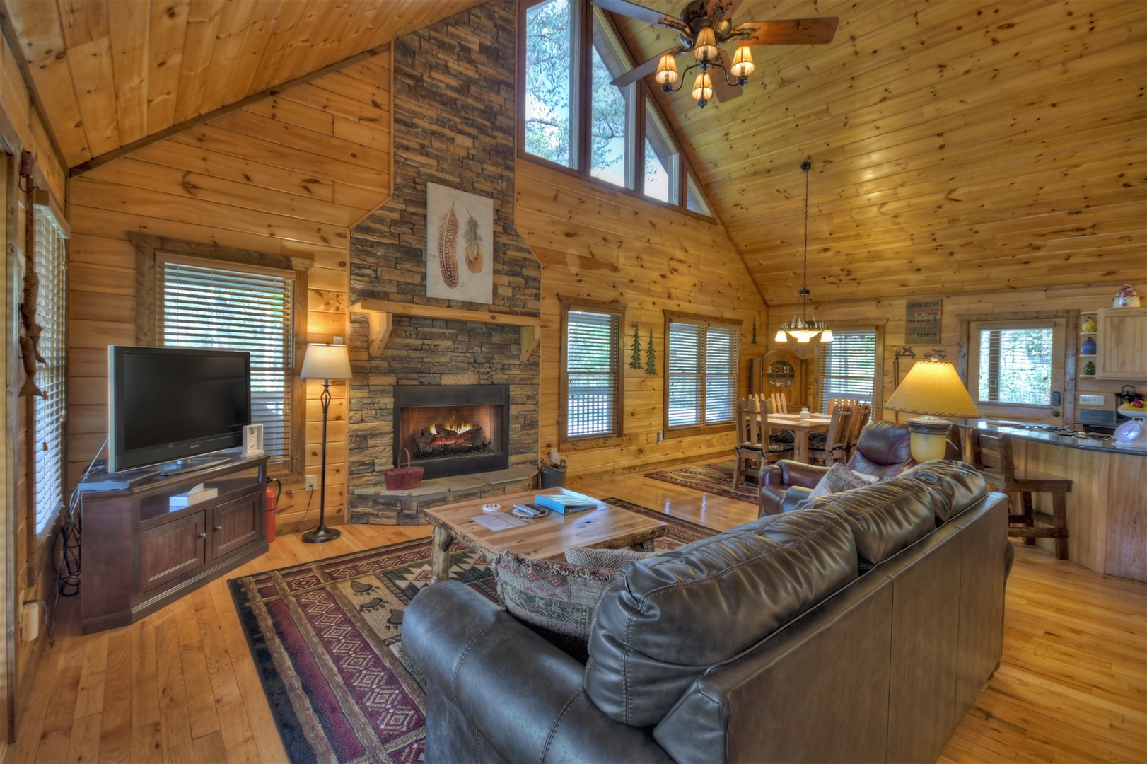Feather Ridge - Living Room with Vaulted Ceiling