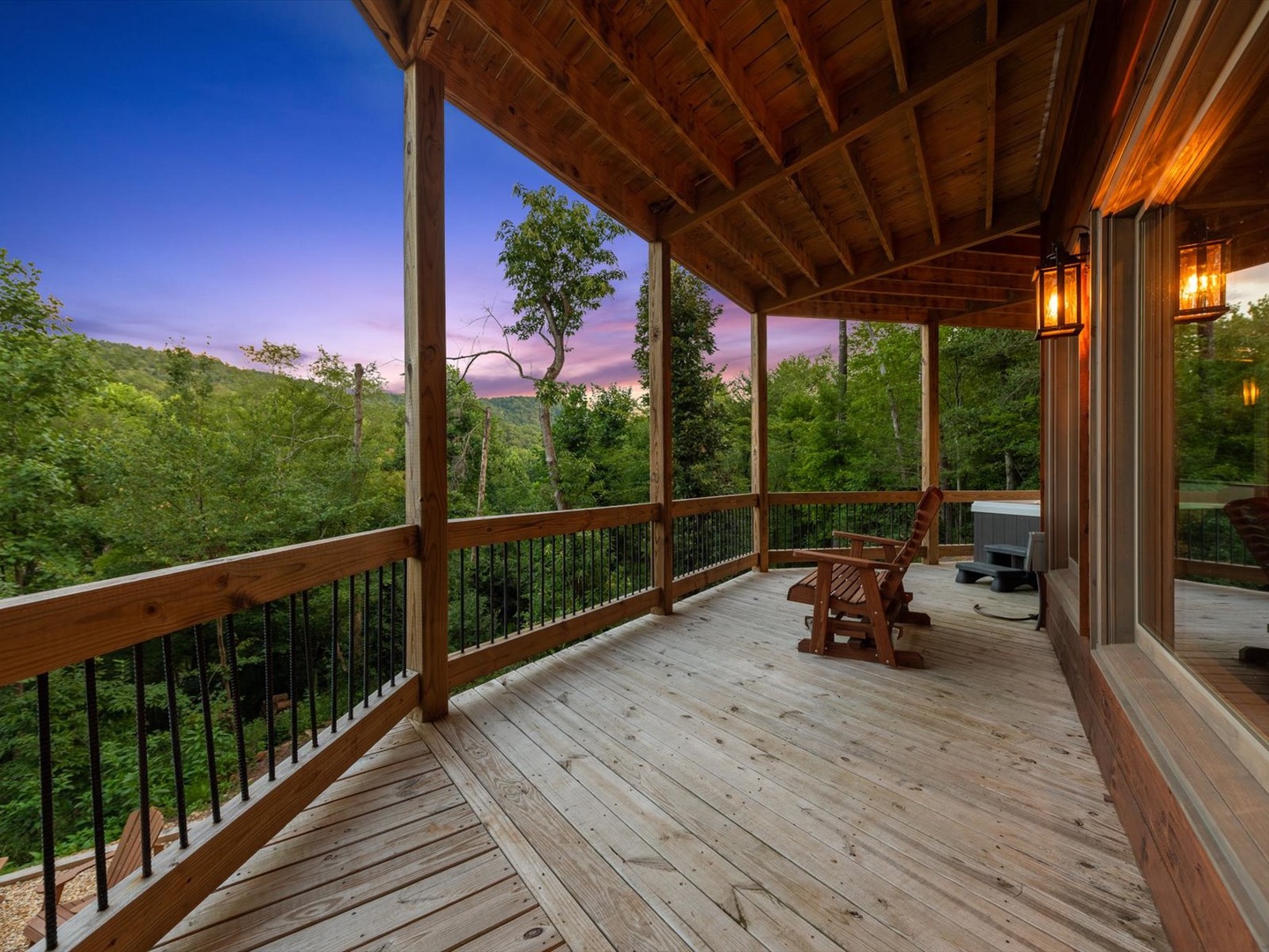 Whisky Creek Retreat- Lower level deck view
