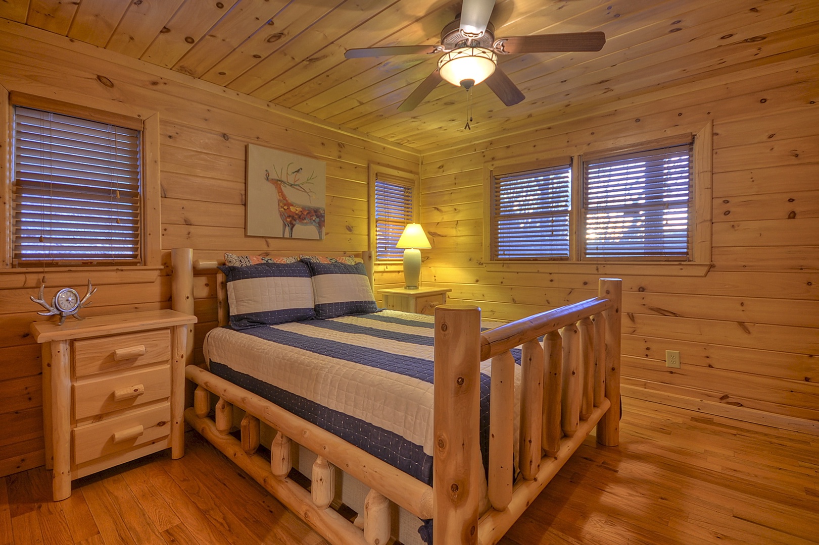 Bearcat Lodge- Entry level queen bedroom view