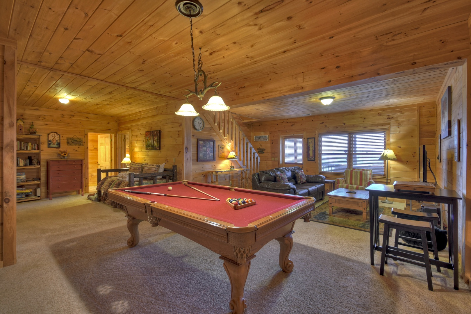 Amazing View- Pool table in the lower level den area