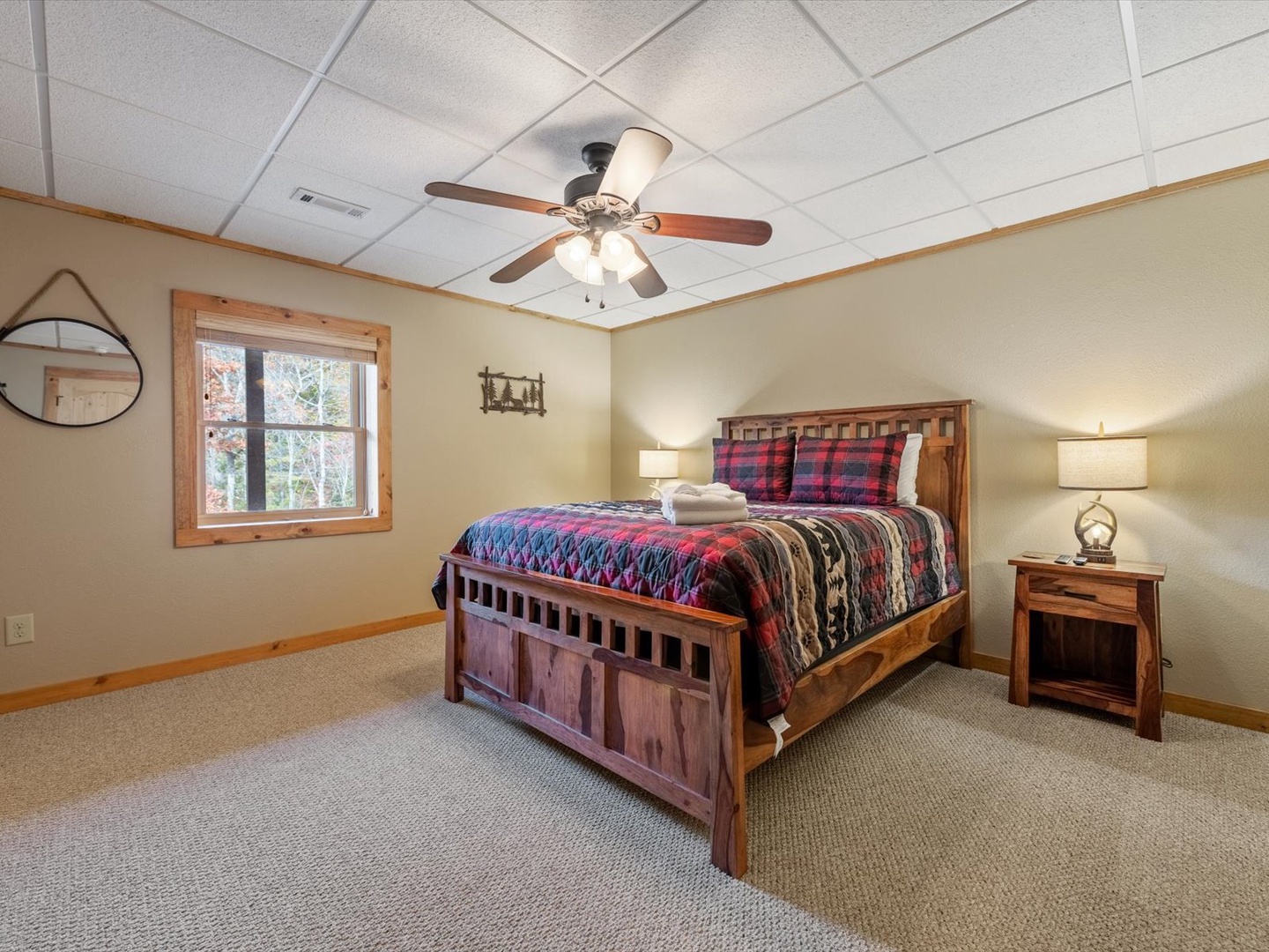 Whispering Pond Lodge - Lower Level Guest Bedroom