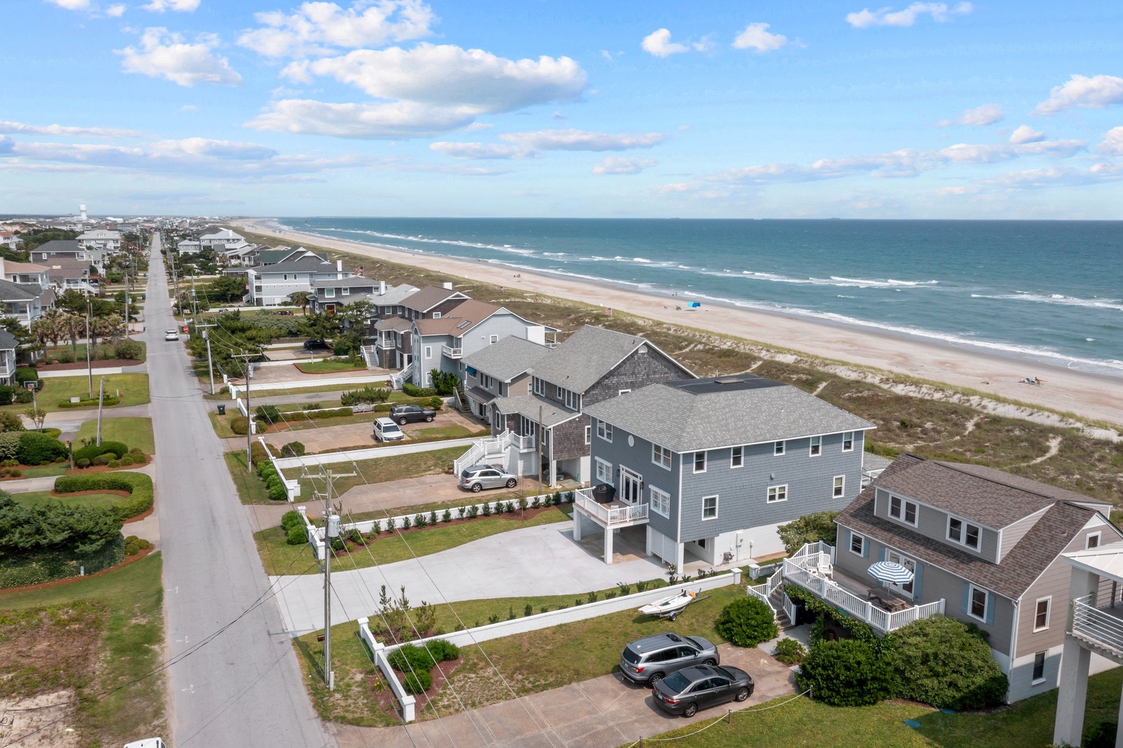 Aerial view of the House & Ocean