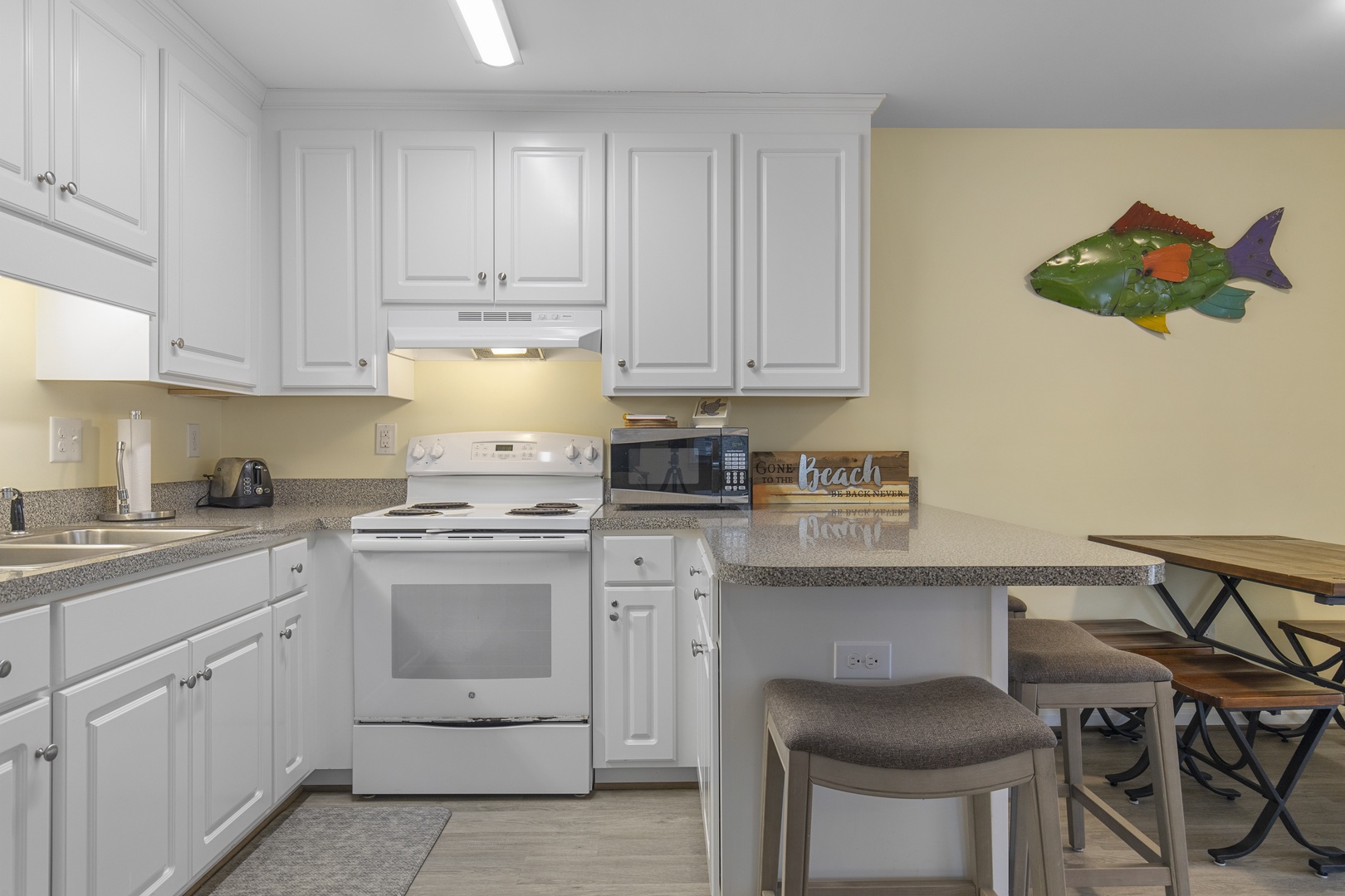 Kitchen with Countertop Seating