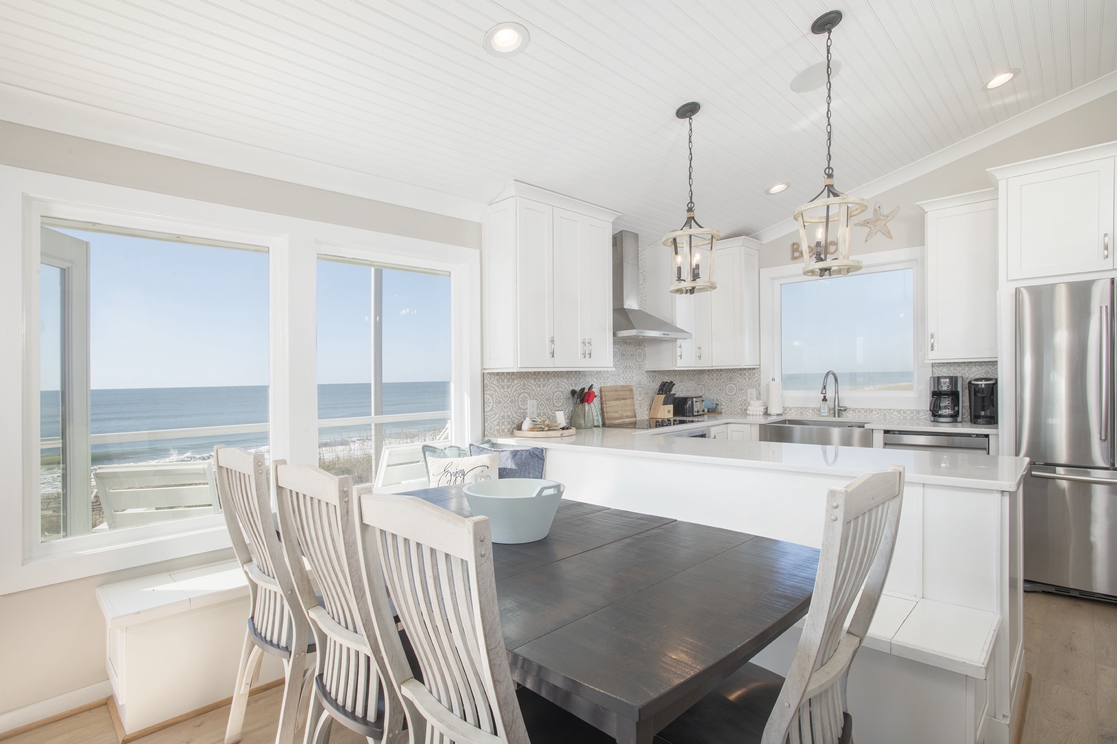Dining Space with Beach View