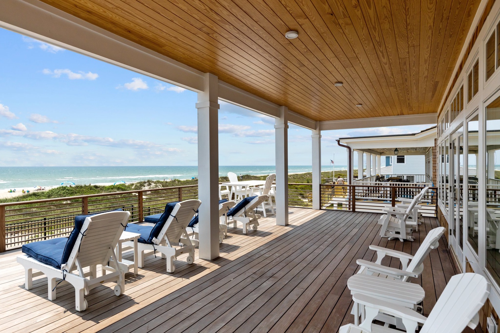 Ample Deck Space on the Beach