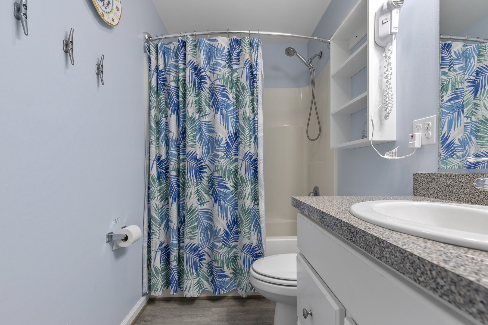 Hall Bath with Tub & Shower