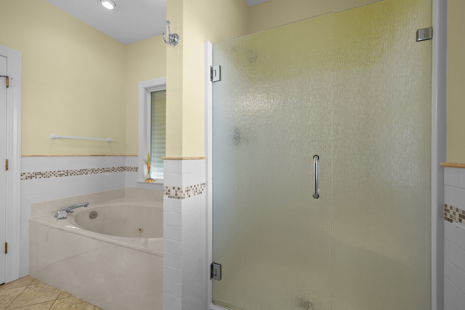 Primary Bath Tub and Shower