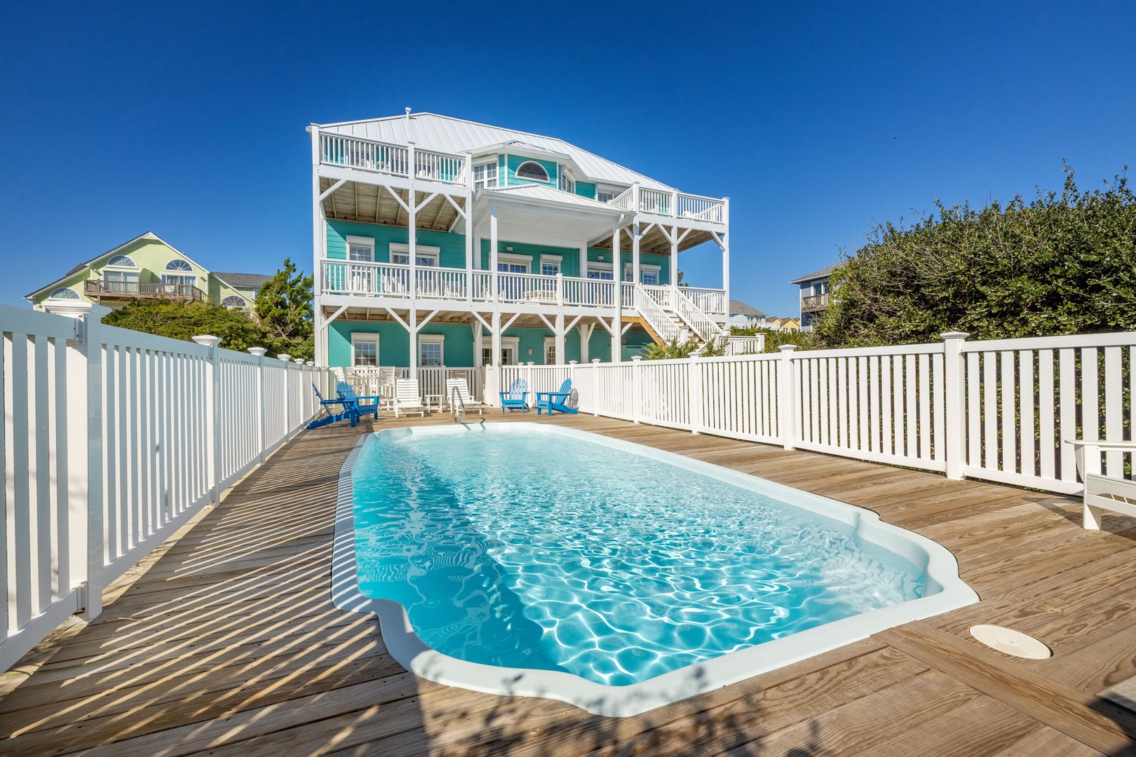 Pool View of the House